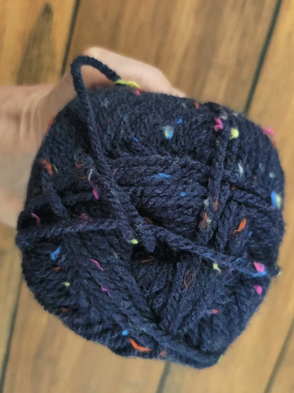 Ice Yarns Favorite Tweed Navy Speckled Yarn